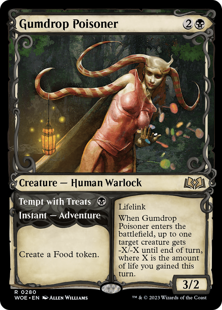 Magic: The Gathering - Gumdrop Poisoner // Tempt with Treats - Wilds of Eldraine