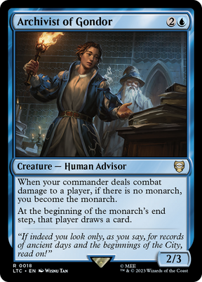 Magic: The Gathering - Archivist of Gondor - Tales of Middle-earth Commander
