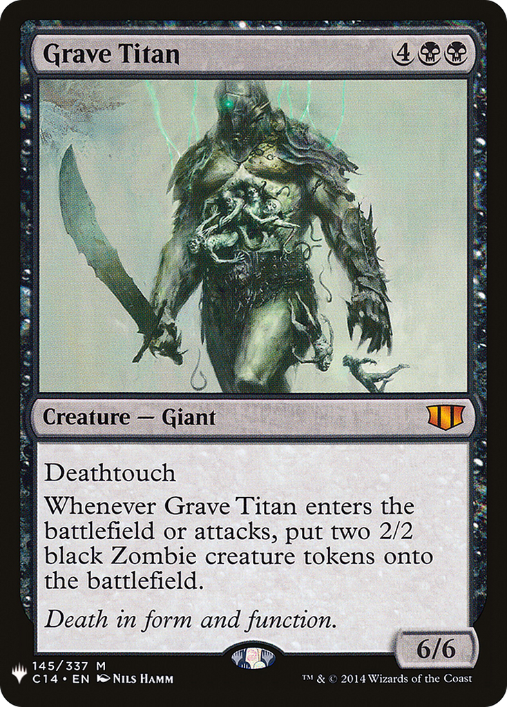 Magic: The Gathering - Grave Titan - The List