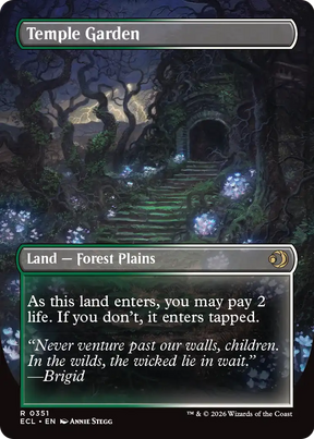 Magic: The Gathering - Temple Garden // Temple Garden - Lorwyn Eclipsed