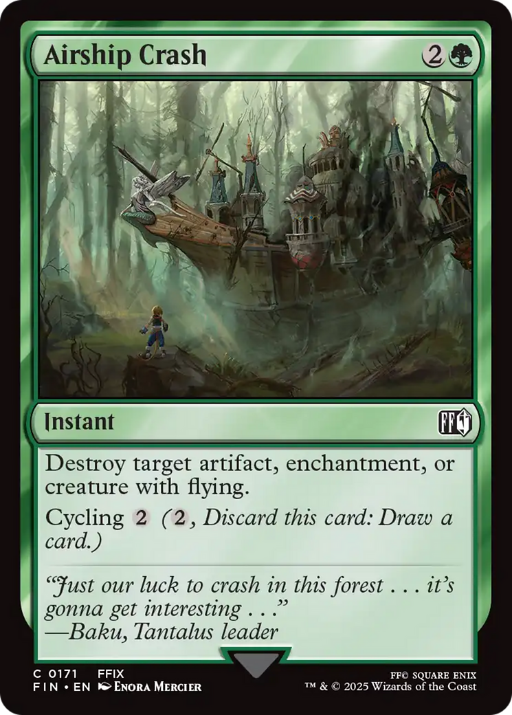 Magic: The Gathering - Airship Crash Foil - Final Fantasy