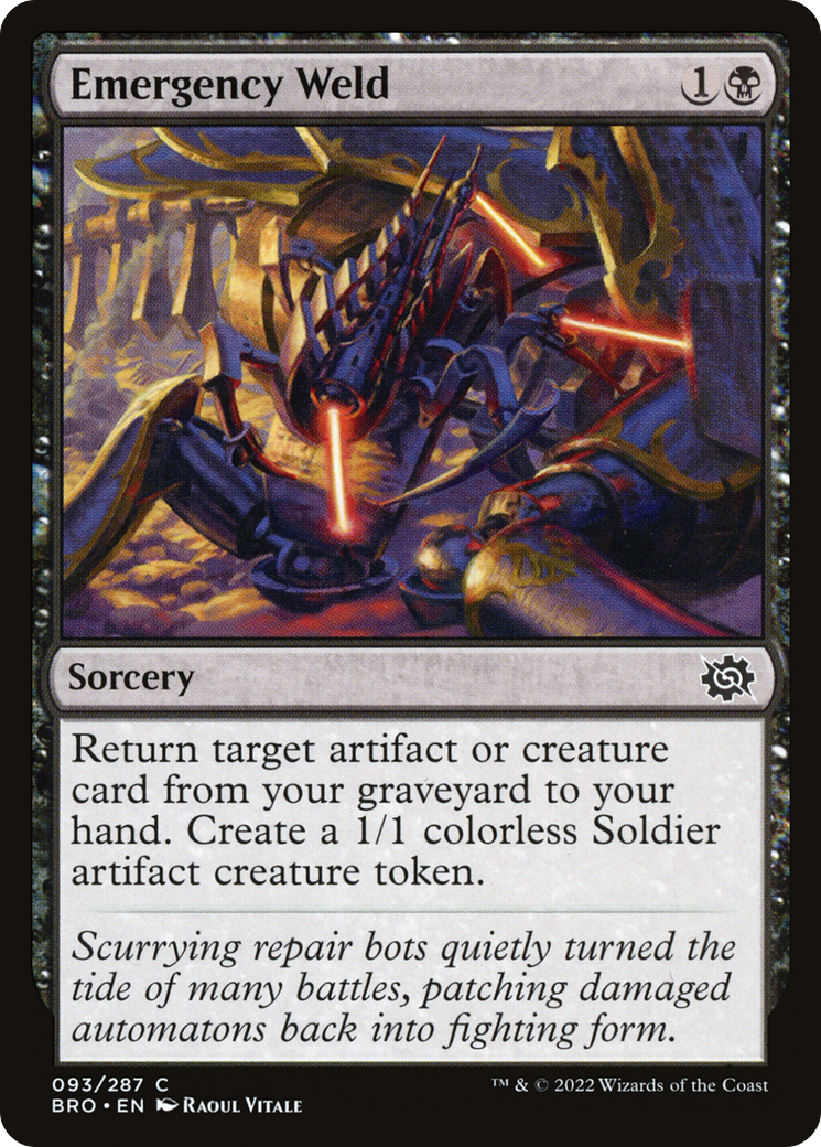 Magic: The Gathering - Emergency Weld Foil - The Brothers' War