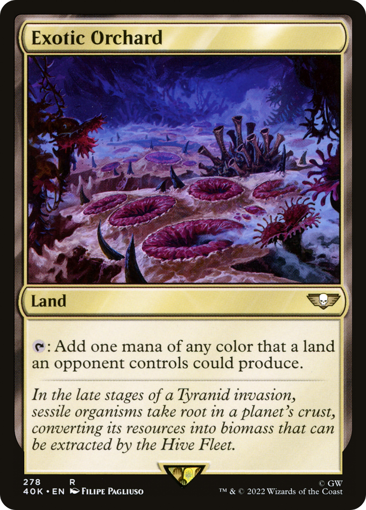 Magic: The Gathering - Exotic Orchard - Warhammer 40000 Commander