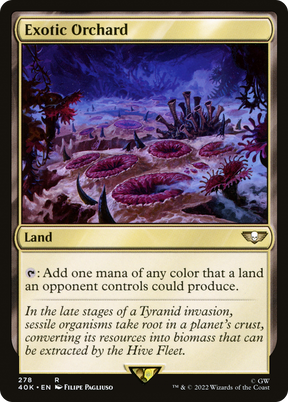 Magic: The Gathering - Exotic Orchard - Warhammer 40000 Commander