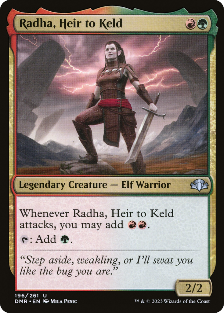 Magic: The Gathering - Radha, Heir to Keld - Dominaria Remastered