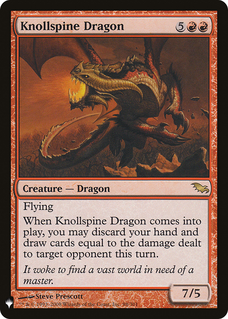 Magic: The Gathering - Knollspine Dragon - The List