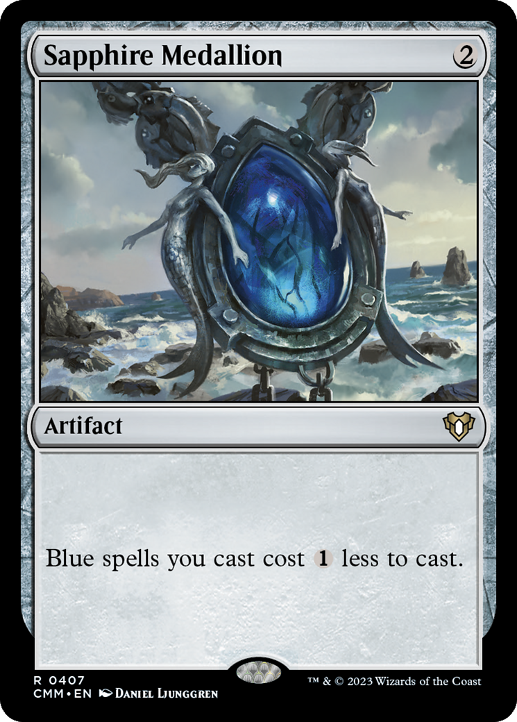 Magic: The Gathering - Sapphire Medallion Foil - Commander Masters