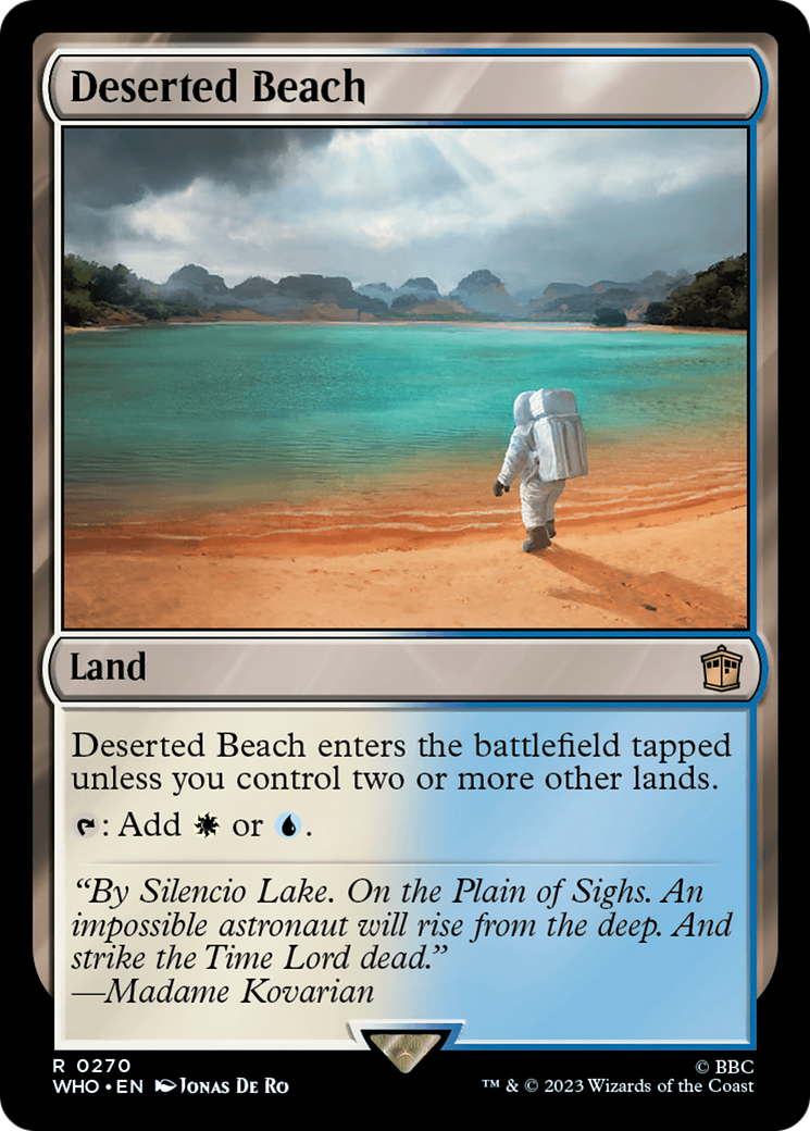 Magic: The Gathering - Deserted Beach Foil - Doctor Who