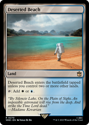 Magic: The Gathering - Deserted Beach Foil - Doctor Who