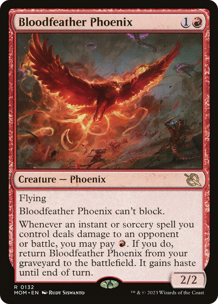 Magic: The Gathering - Bloodfeather Phoenix Foil - March of the Machine