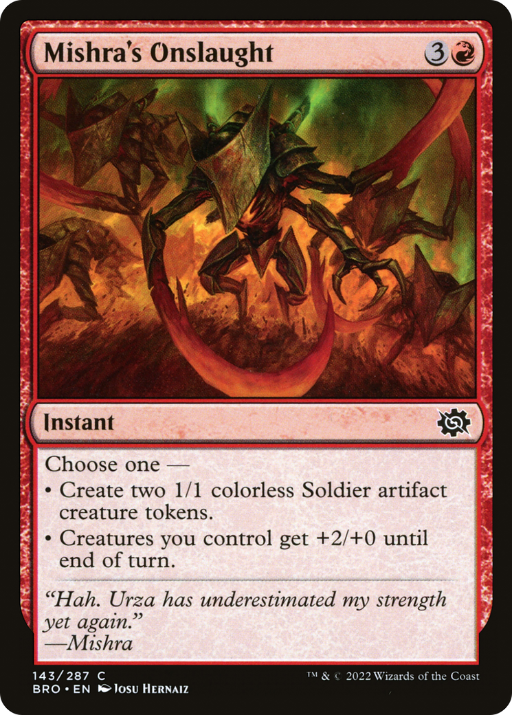 Magic: The Gathering - Mishra's Onslaught Foil - The Brothers' War