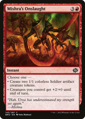 Magic: The Gathering - Mishra's Onslaught Foil - The Brothers' War