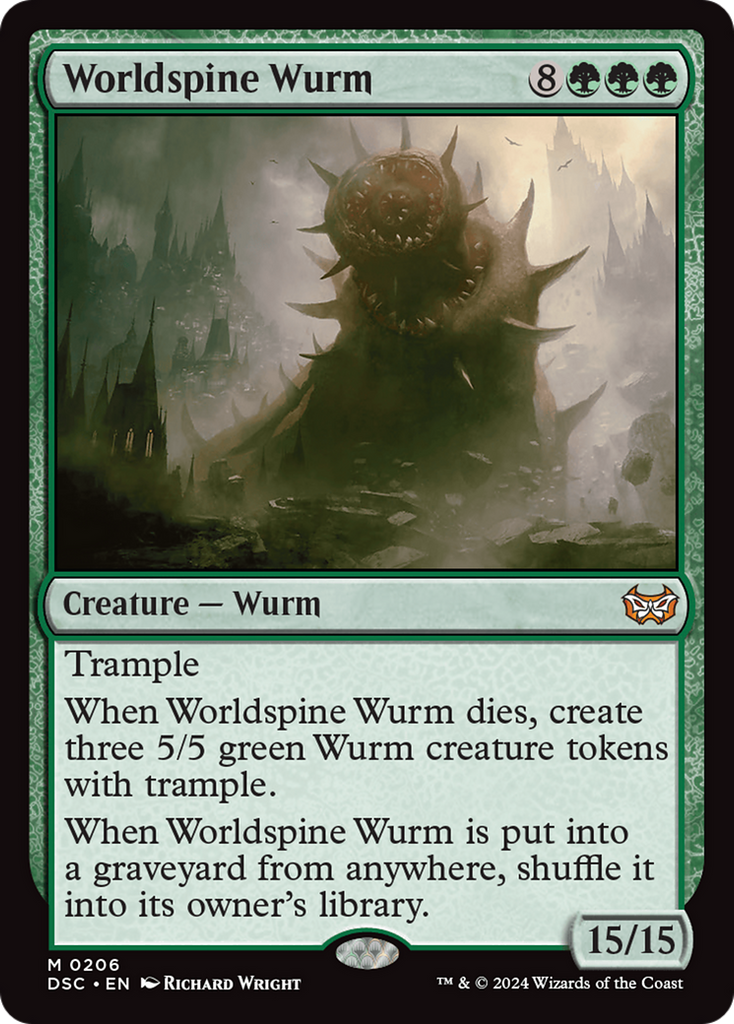 Magic: The Gathering - Worldspine Wurm - Duskmourn: House of Horror Commander