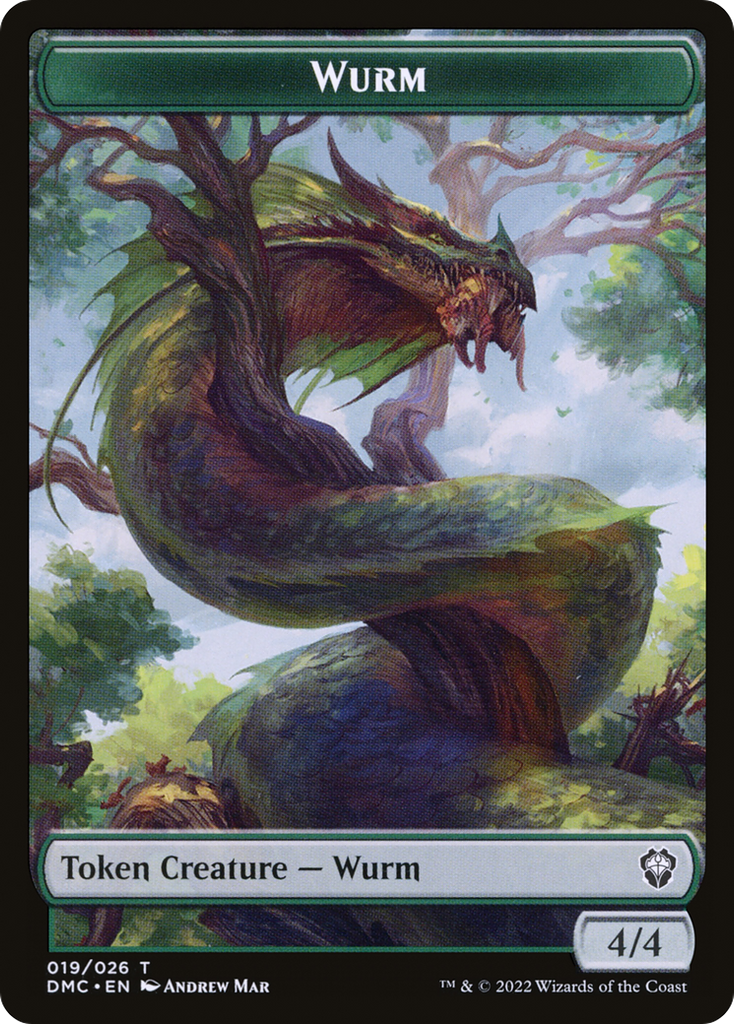 Magic: The Gathering - Wurm Token - Dominaria United Tokens