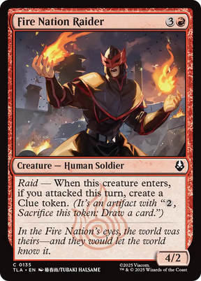 Magic: The Gathering - Fire Nation Raider Foil - Avatar: The Last Airbender