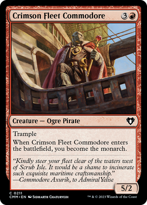 Magic: The Gathering - Crimson Fleet Commodore Foil - Commander Masters