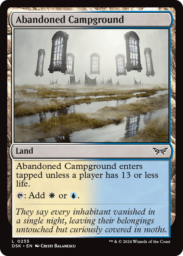 Magic: The Gathering - Abandoned Campground - Duskmourn: House of Horror