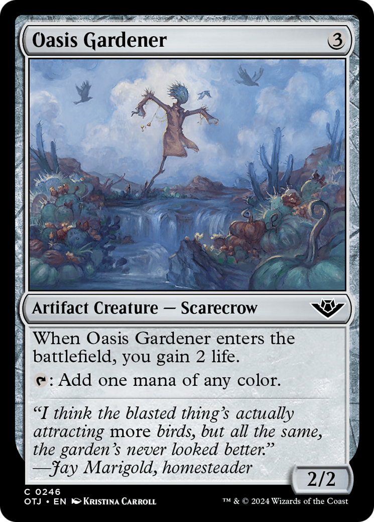 Magic: The Gathering - Oasis Gardener Foil - Outlaws of Thunder Junction