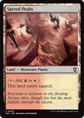 Magic: The Gathering - Sacred Peaks - Secrets of Strixhaven Commander