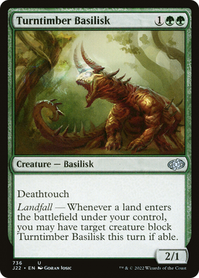 Magic: The Gathering - Turntimber Basilisk - Jumpstart 2022