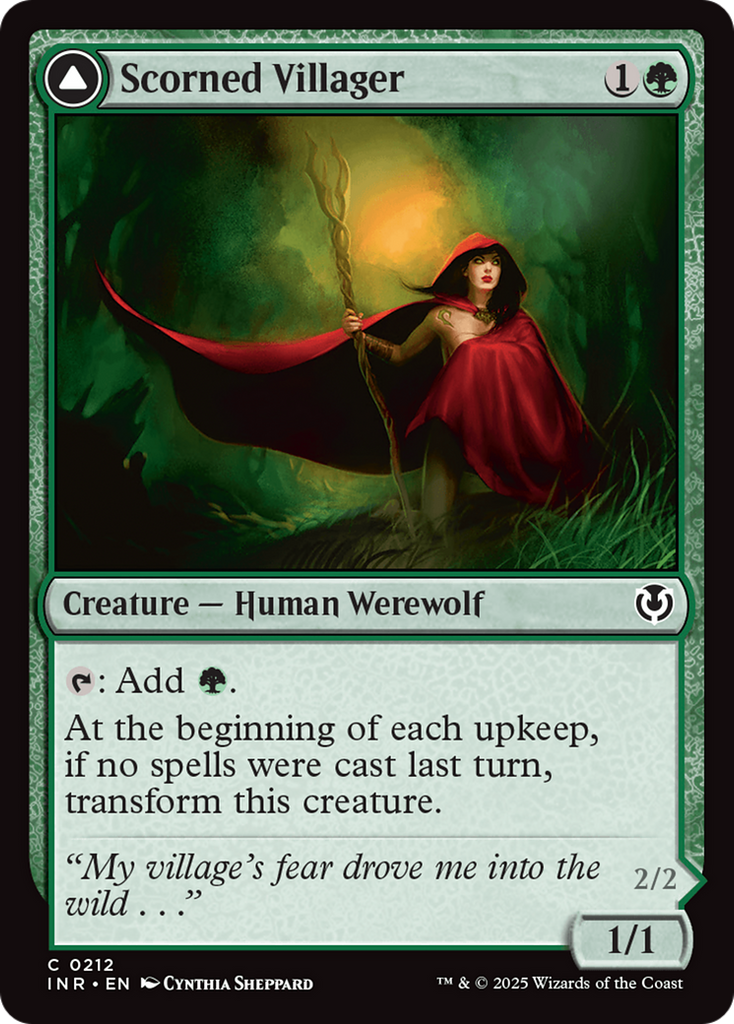 Magic: The Gathering - Scorned Villager // Moonscarred Werewolf Foil - Innistrad Remastered