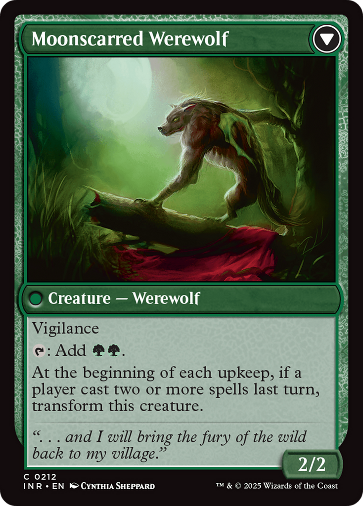 Magic: The Gathering - Scorned Villager // Moonscarred Werewolf Foil - Innistrad Remastered