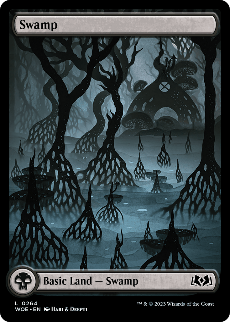 Magic: The Gathering - Swamp #264 Foil - Wilds of Eldraine