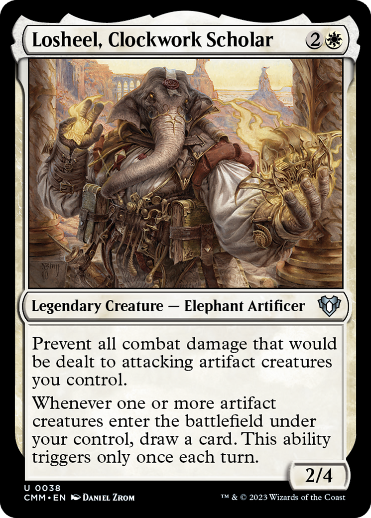 Magic: The Gathering - Losheel, Clockwork Scholar Foil - Commander Masters