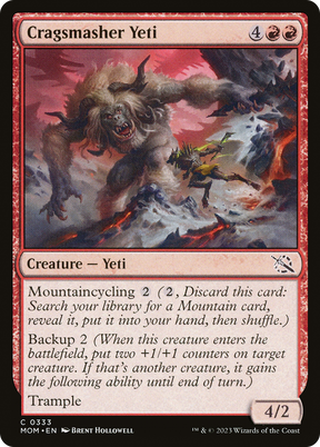 Magic: The Gathering - Cragsmasher Yeti Foil - March of the Machine