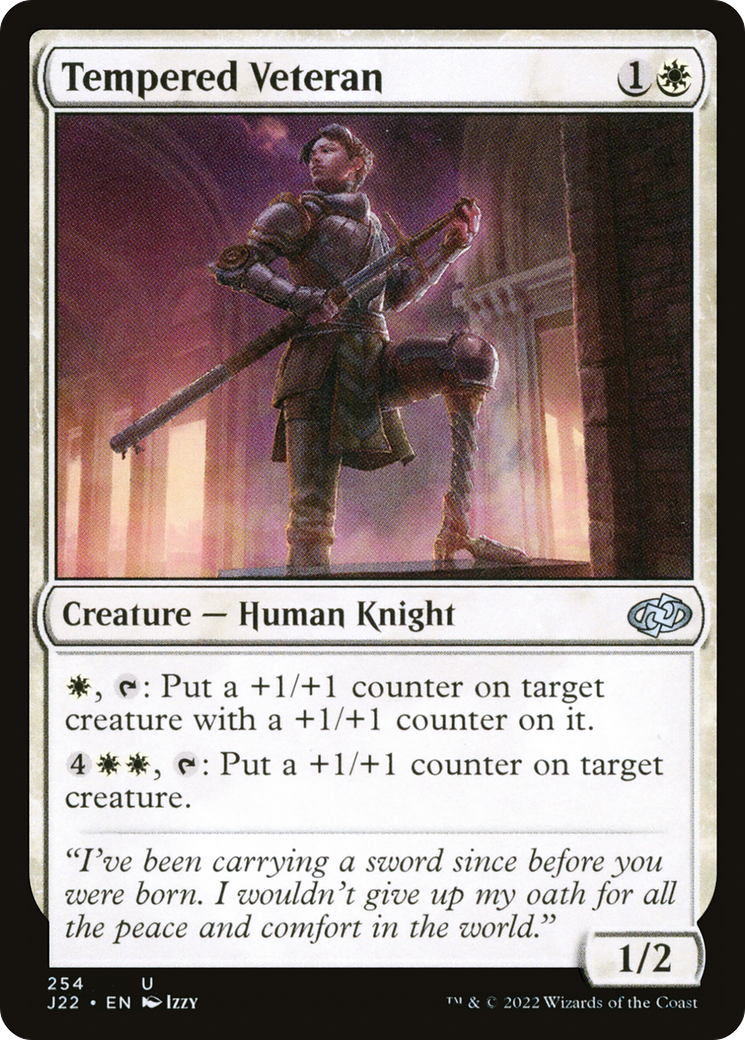 Magic: The Gathering - Tempered Veteran - Jumpstart 2022