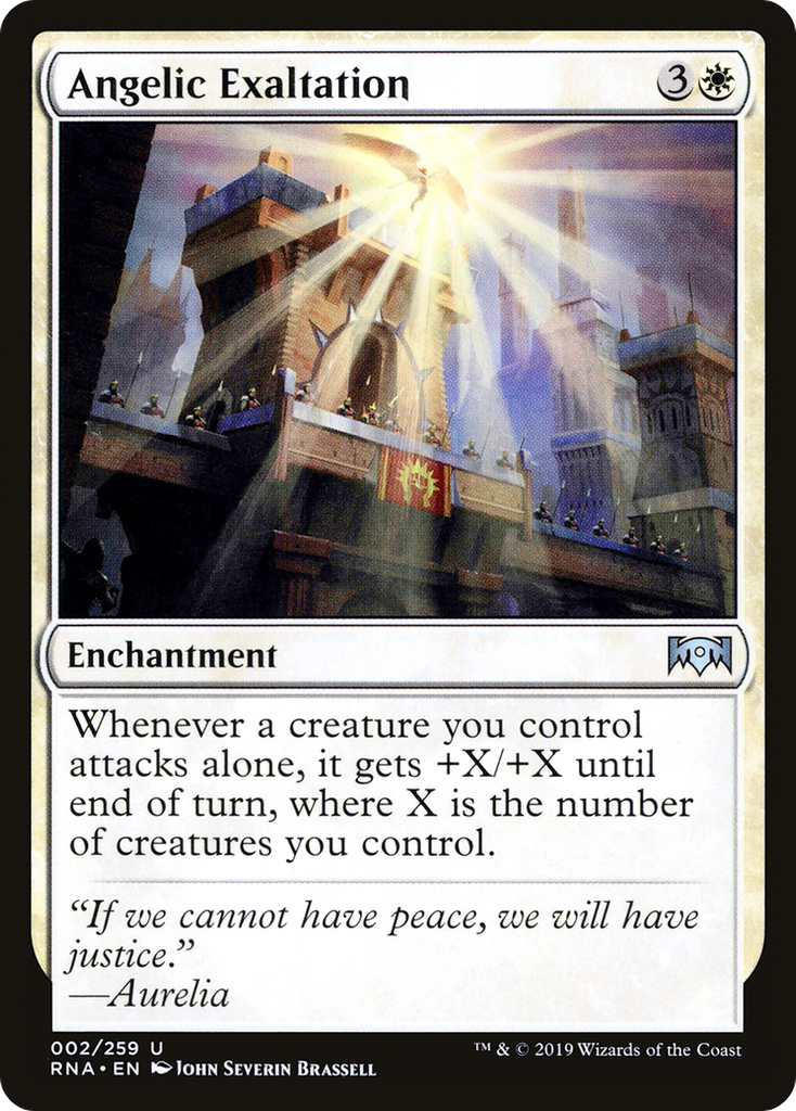 Magic: The Gathering - Angelic Exaltation Foil - Ravnica Allegiance