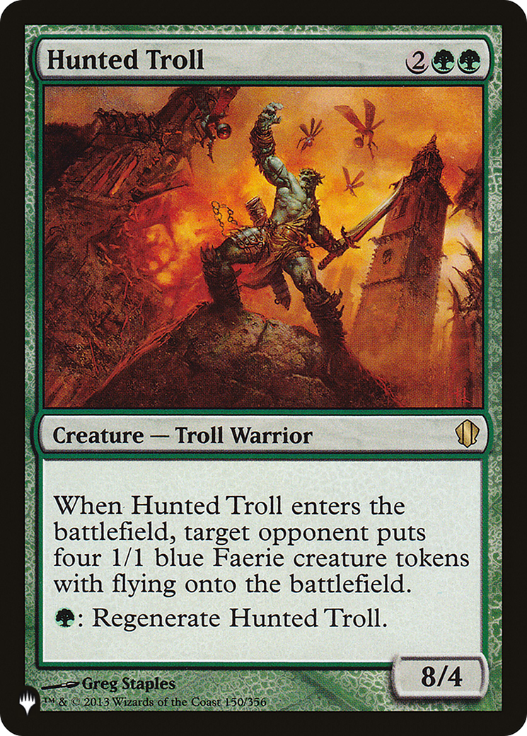 Magic: The Gathering - Hunted Troll - The List