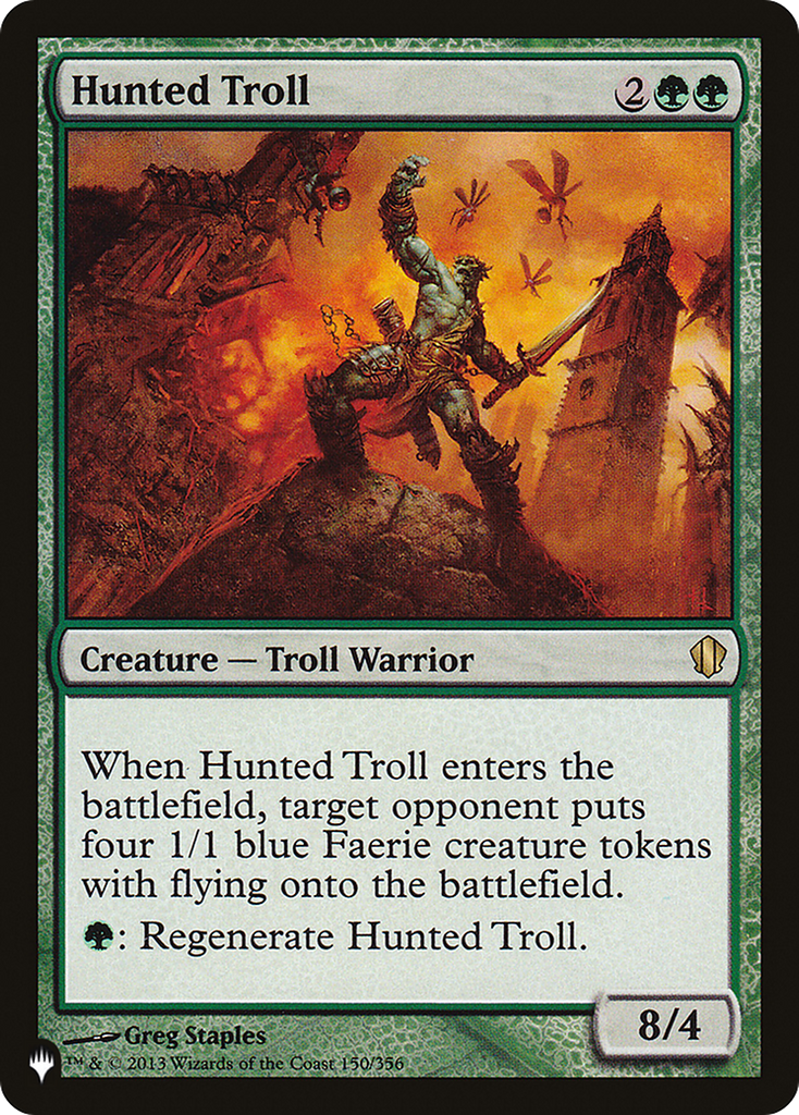 Magic: The Gathering - Hunted Troll - The List