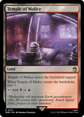 Magic: The Gathering - Temple of Malice Foil - Doctor Who