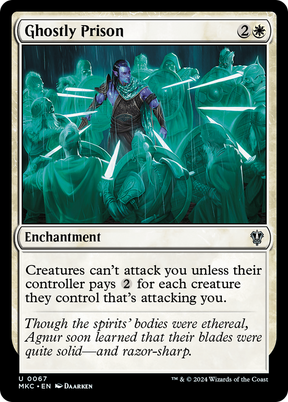Magic: The Gathering - Ghostly Prison - Murders at Karlov Manor Commander