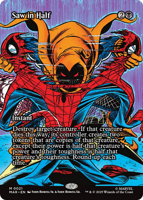 Magic: The Gathering - Saw in Half Foil - Marvel Universe