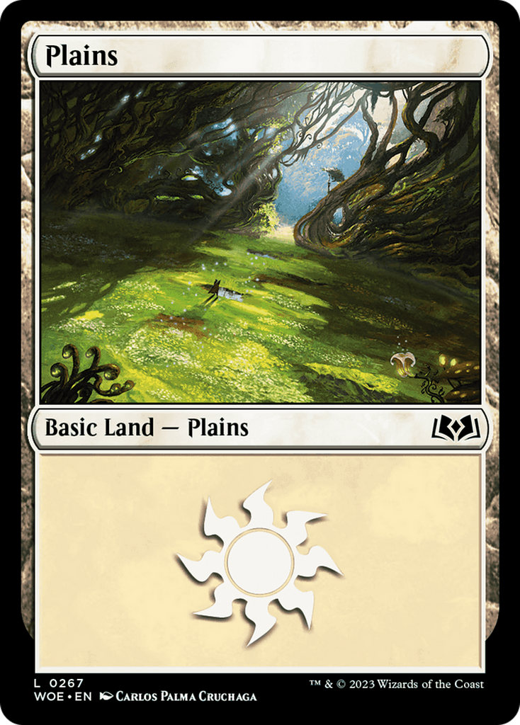 Magic: The Gathering - Plains #267 Foil - Wilds of Eldraine