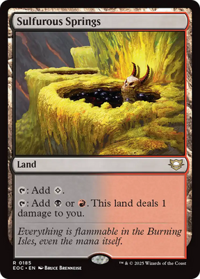 Magic: The Gathering - Sulfurous Springs - Edge of Eternities Commander