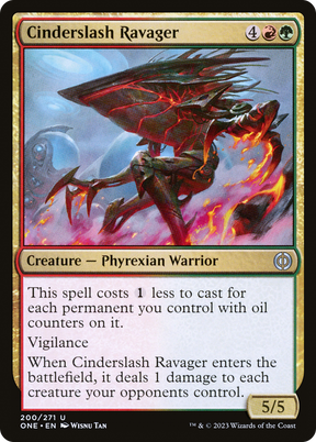 Magic: The Gathering - Cinderslash Ravager Foil - Phyrexia: All Will Be One