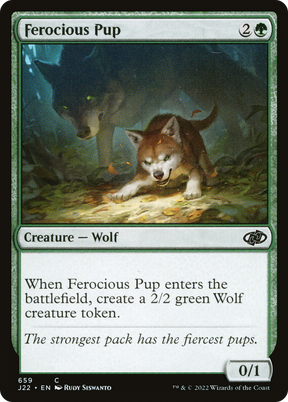 Magic: The Gathering - Ferocious Pup - Jumpstart 2022