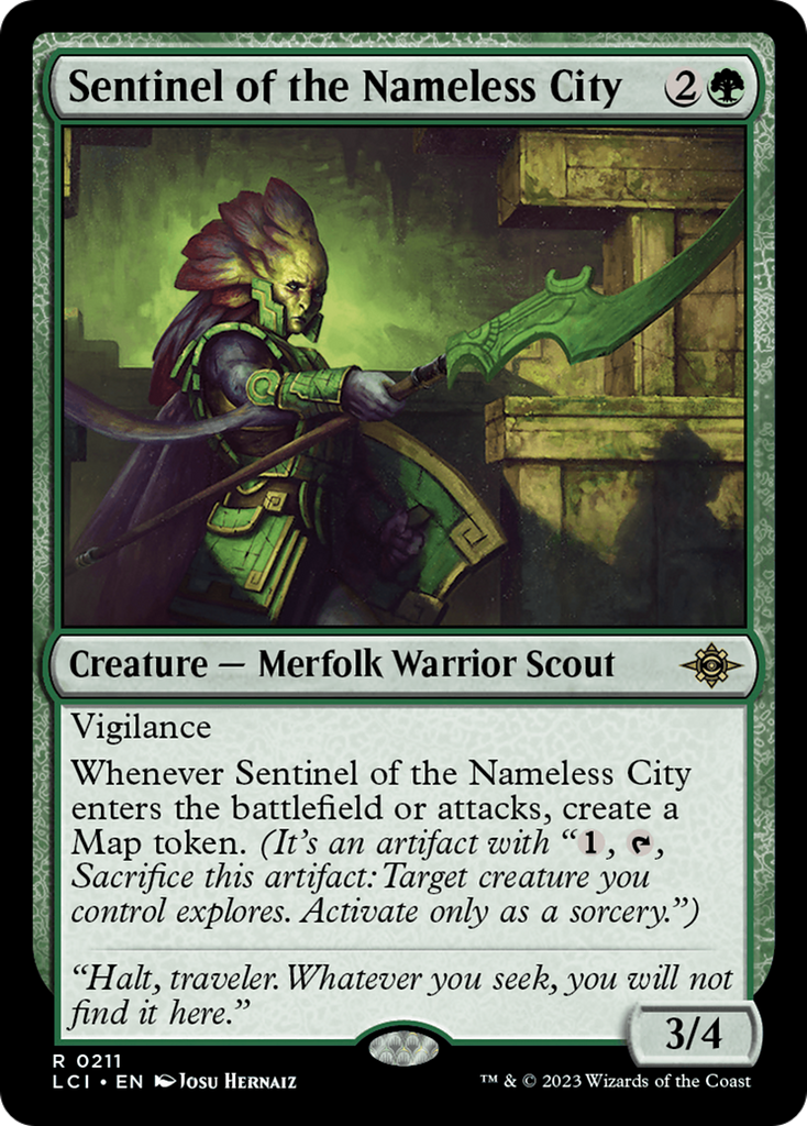 Magic: The Gathering - Sentinel of the Nameless City Foil - The Lost Caverns of Ixalan