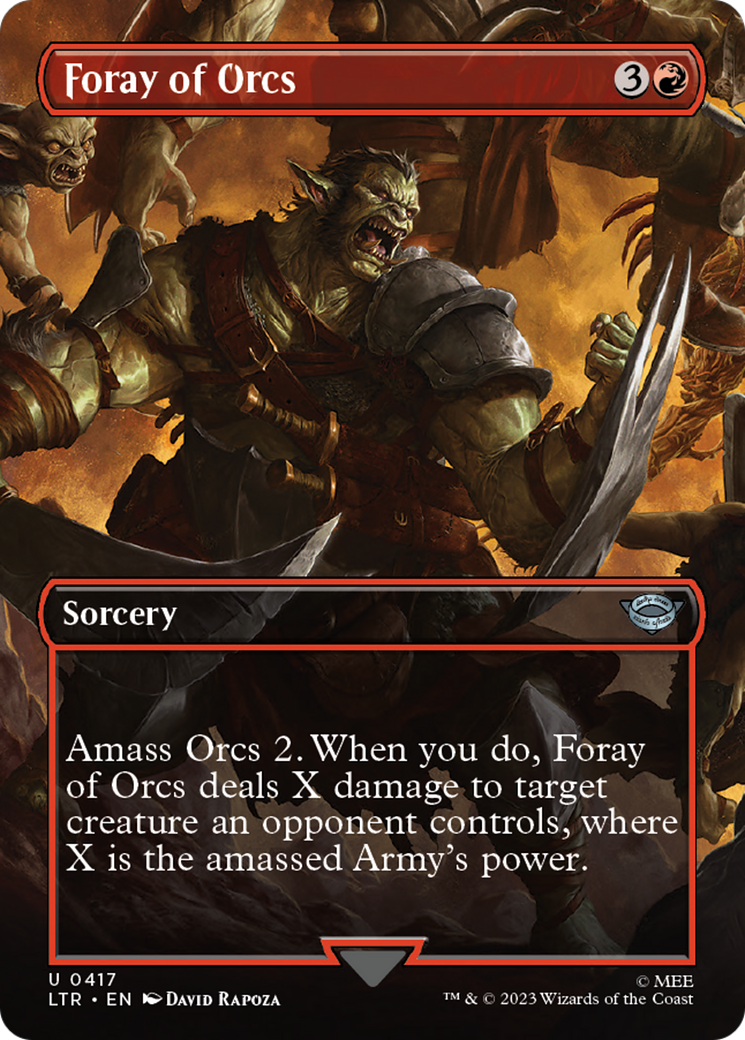 Magic: The Gathering - Foray of Orcs Foil - The Lord of the Rings: Tales of Middle-earth