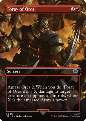Magic: The Gathering - Foray of Orcs Foil - The Lord of the Rings: Tales of Middle-earth