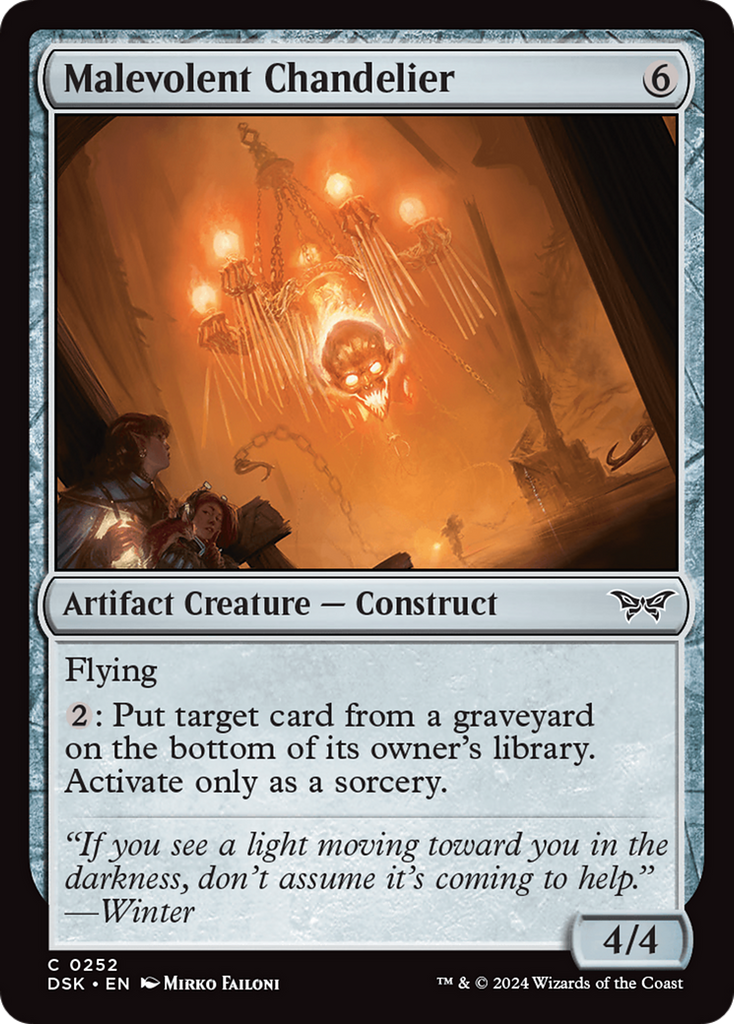 Magic: The Gathering - Malevolent Chandelier - Duskmourn: House of Horror