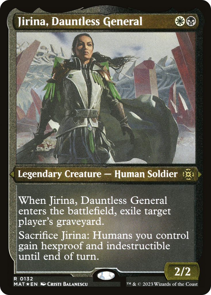 Magic: The Gathering - Jirina, Dauntless General Foil - March of the Machine: The Aftermath