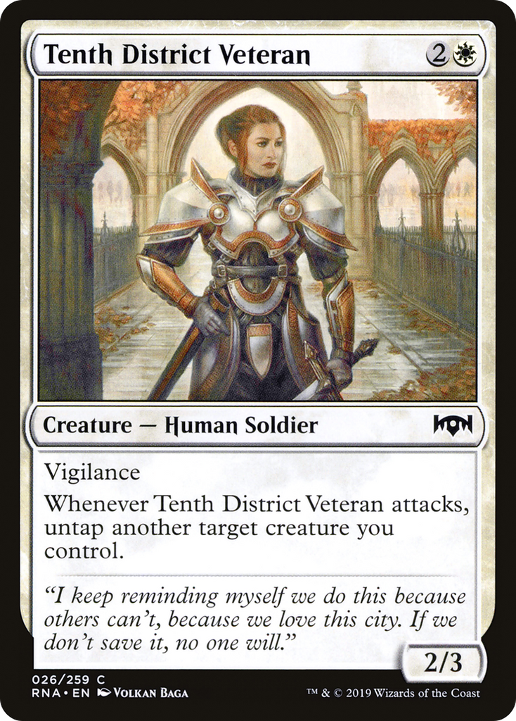 Magic: The Gathering - Tenth District Veteran Foil - Ravnica Allegiance