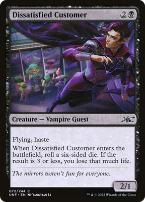 Magic: The Gathering - Dissatisfied Customer - Unfinity