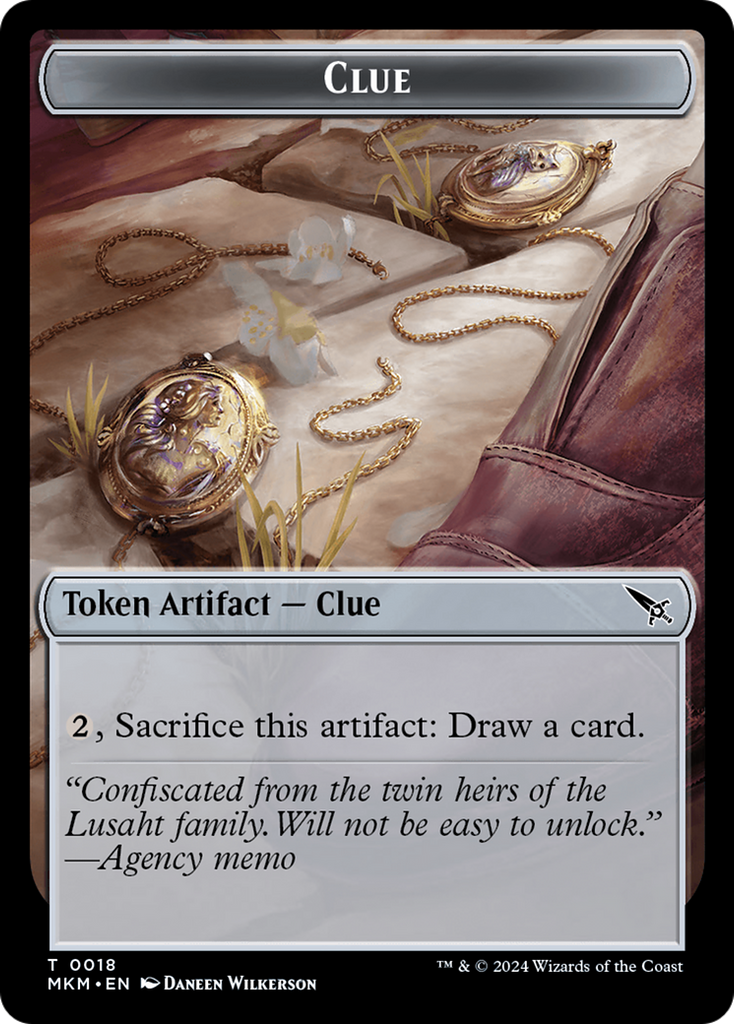 Magic: The Gathering - Clue Token - Murders at Karlov Manor Tokens