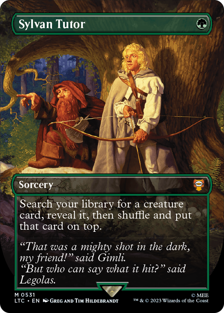 Magic: The Gathering - Sylvan Tutor Foil - Tales of Middle-earth Commander