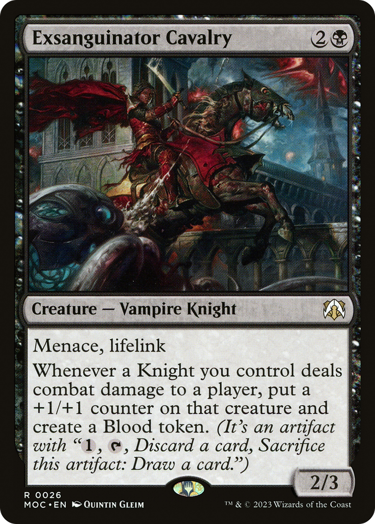 Magic: The Gathering - Exsanguinator Cavalry - March of the Machine Commander